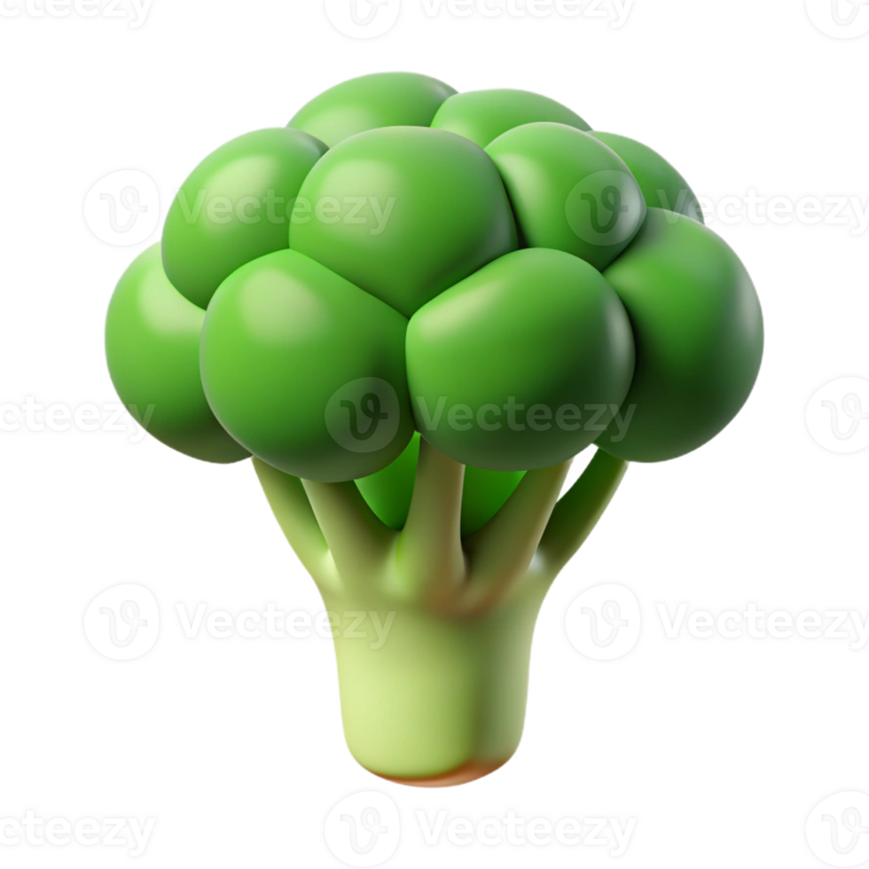 extraordinary rustic Broccoli floret high quality png