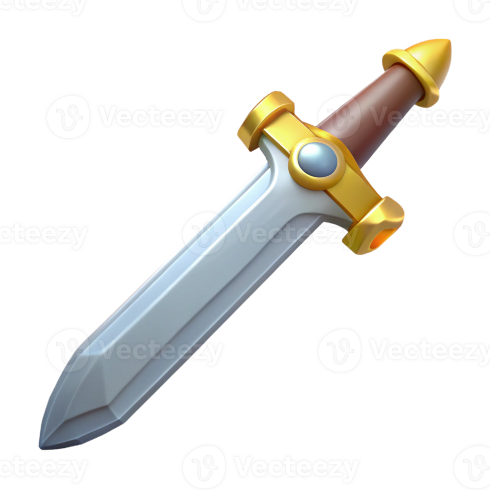beautiful artistic Excalibur, King Arthur's sword, 4K png
