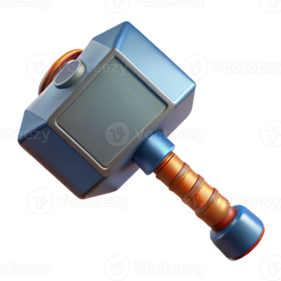 elegant traditional Thor's hammer, Mjolnir, 4K png