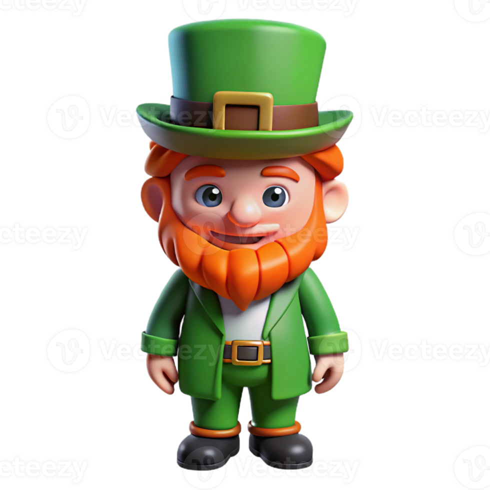 wonderful classic Leprechaun, small, bearded mythical creature, genuine png