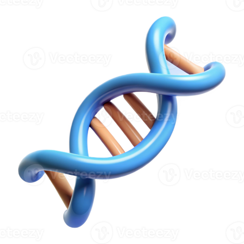 impressive traditional A DNA double helix, scientifically accurate, exclusive png