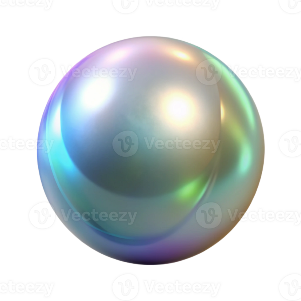 elegant vintage A pearl, smooth and iridescent, detailed png