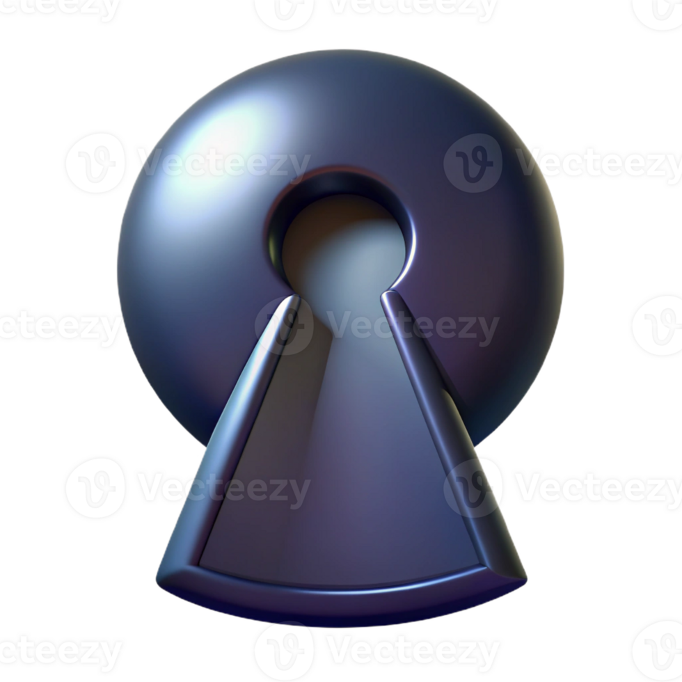 elegant traditional A keyhole, dark and mysterious, original png
