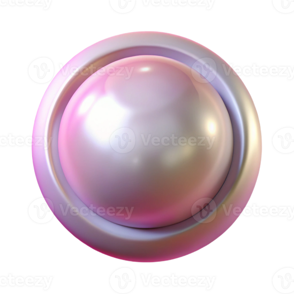 stunning classic A button, round and pearly, high quality png
