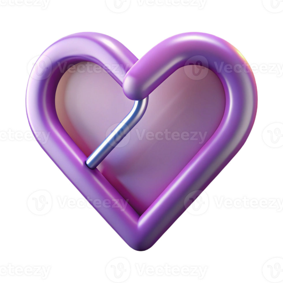 extraordinary classic A paperclip, bent into a heart shape, exclusive png