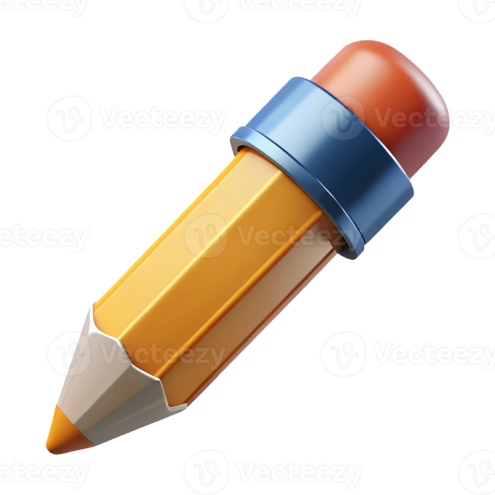 stunning minimalist A pencil, sharpened and ready to write, exclusive png