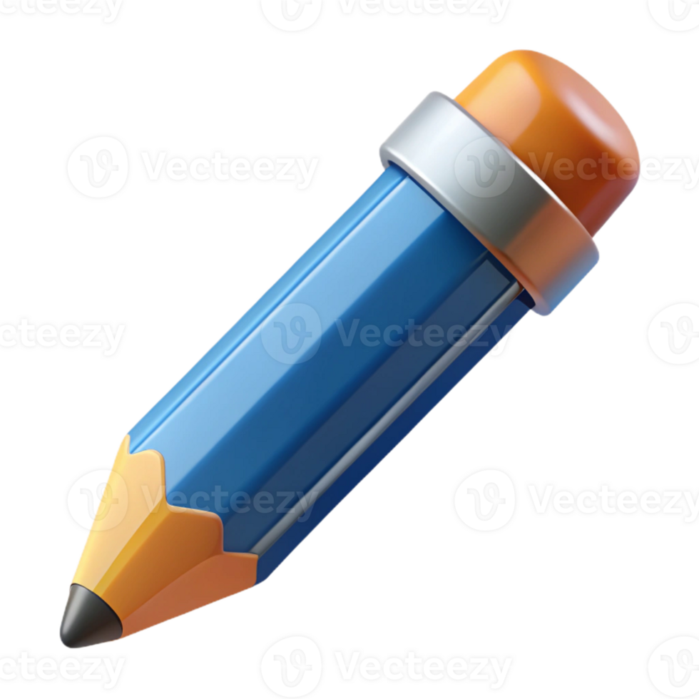 wonderful creative A pencil, sharpened and ready to write, exclusive png