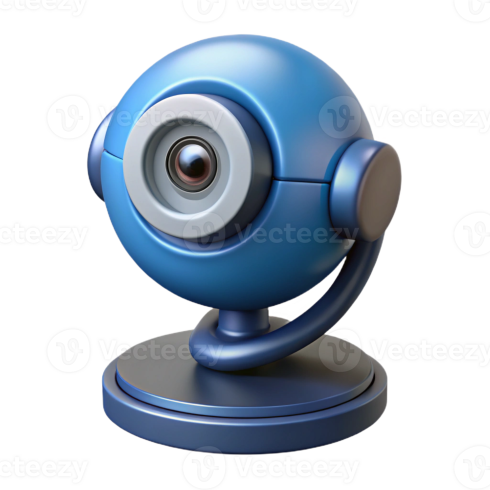 wonderful abstract A webcam with a built-in microphone, professional png