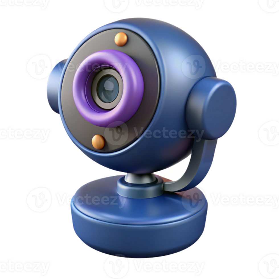 serene abstract A webcam with a built-in microphone, exclusive png