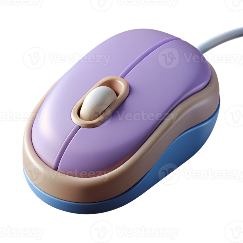 stunning modern A computer mouse with a scroll wheel, exclusive png