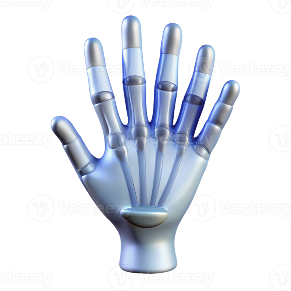 wonderful vintage An X-ray image of a human hand, high resolution png