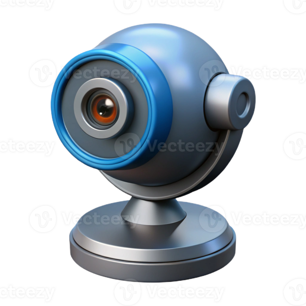 magnificent contemporary Security camera with pan and tilt functionality detailed png