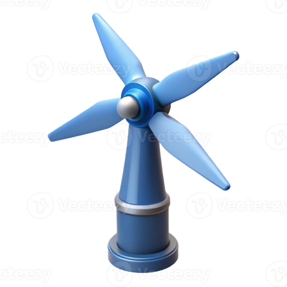 dramatic vintage Wind turbine blade rotating original png