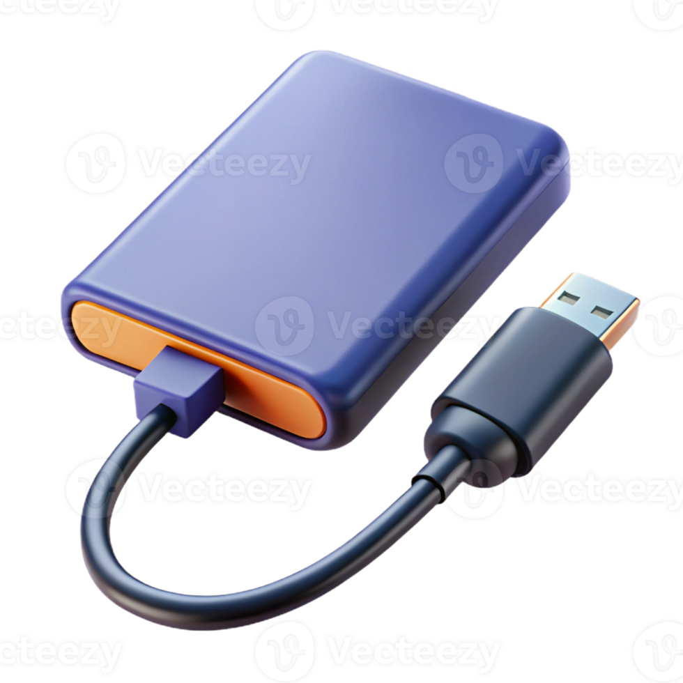 stunning contemporary External hard drive with USB cable authentic png