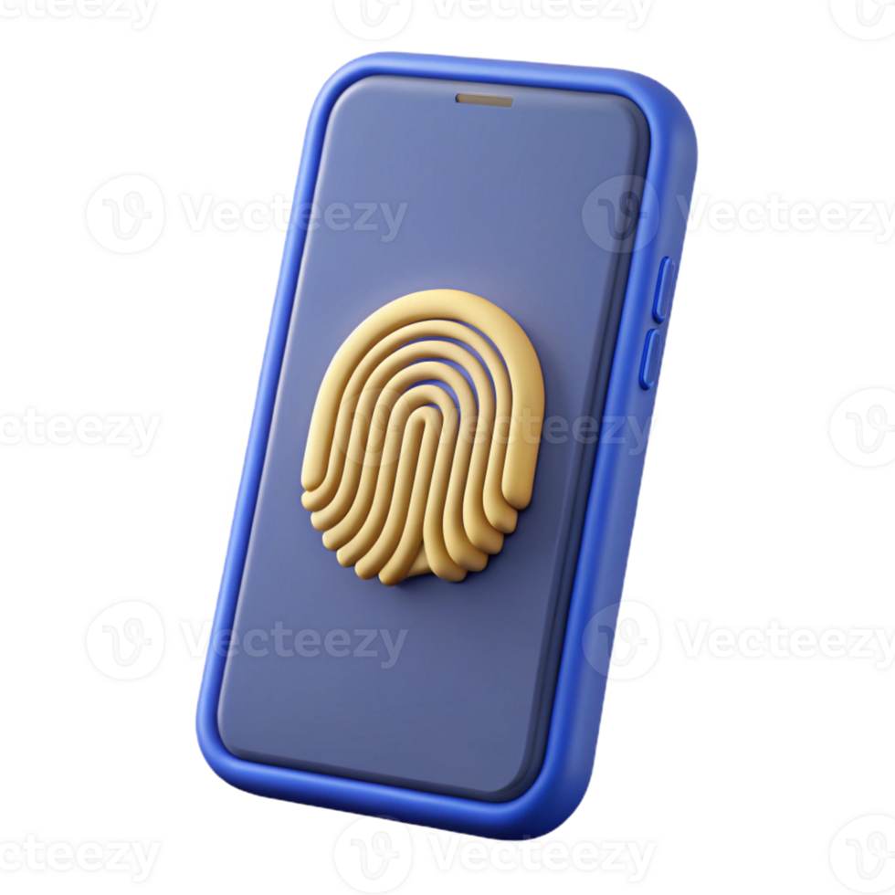 wonderful artistic Smartphone with fingerprint sensor high quality png