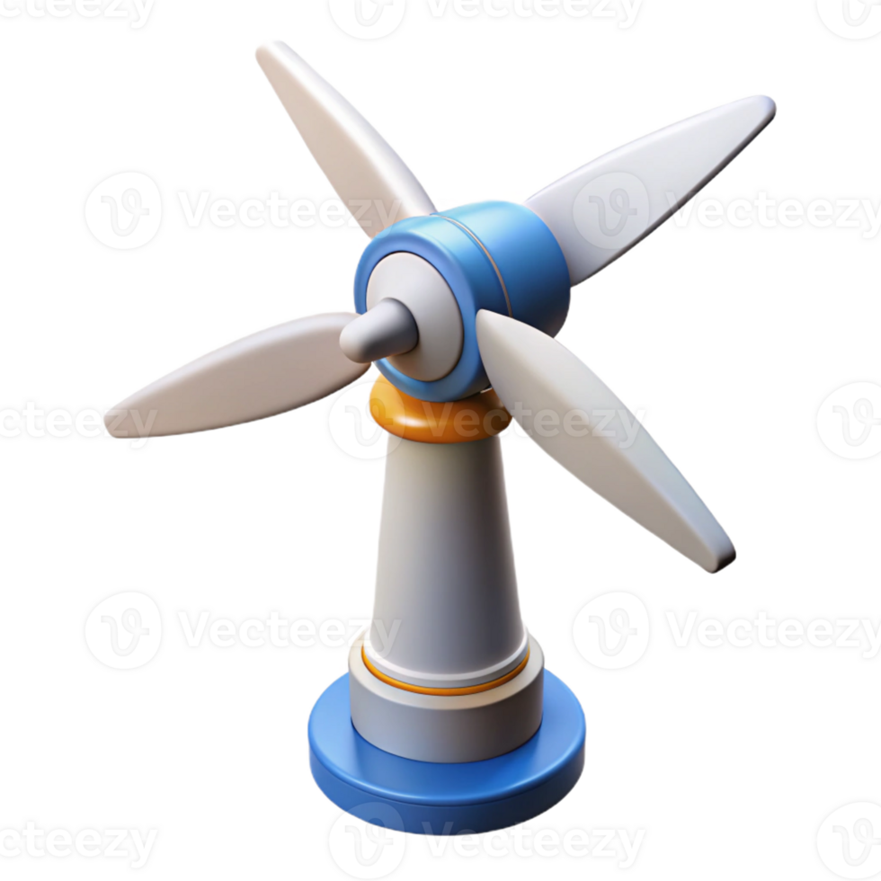 magnificent vintage Wind turbine with nacelle and rotor professional png