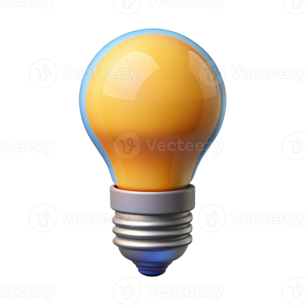 vibrant vintage Smart lightbulb with adjustable color temperature original png
