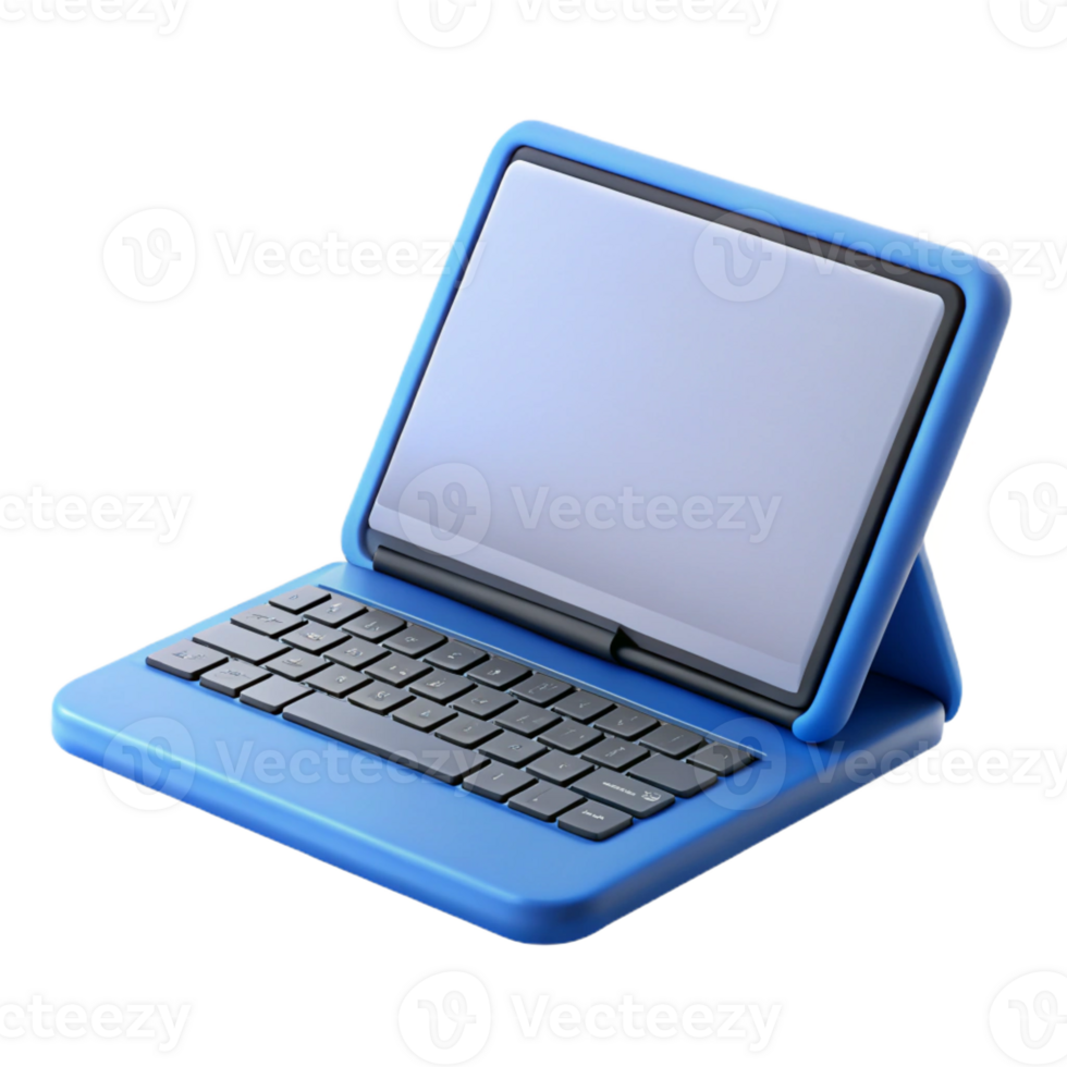 extraordinary artistic Tablet computer with detachable keyboard premium png