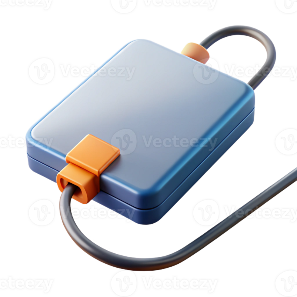 extraordinary minimalist External hard drive with solid-state drive authentic png