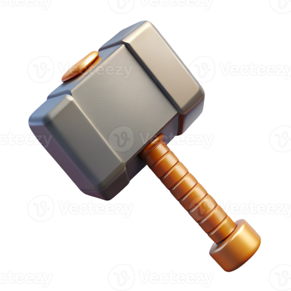 impressive creative Thor's Hammer, Mjolnir, Norse mythology, high resolution png