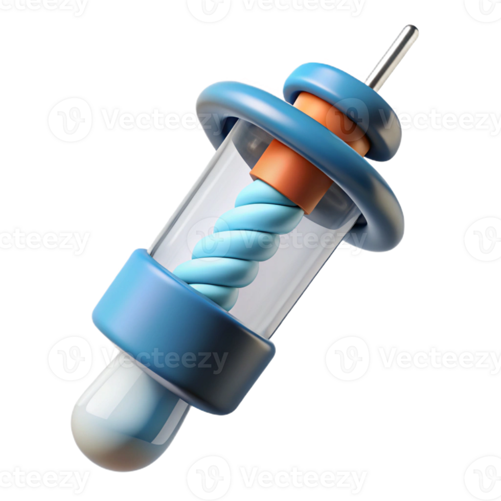 vibrant rustic Genetic engineering tool, futuristic design, precise needle original png