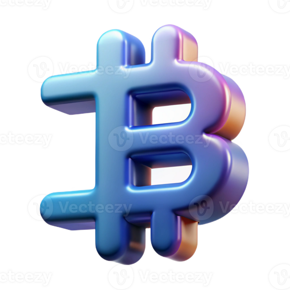 beautiful contemporary A Bitcoin symbol, modern and abstract original png