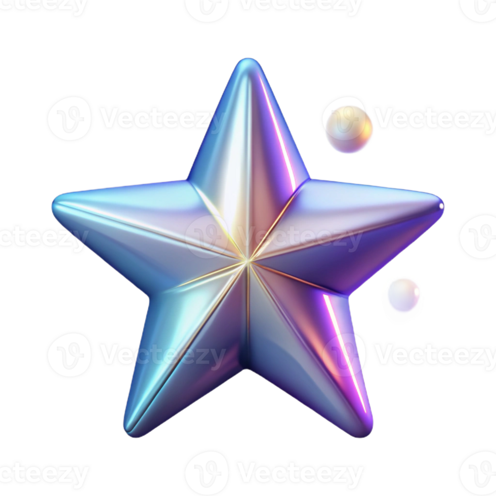 vibrant creative A star, shining and abstract high quality png