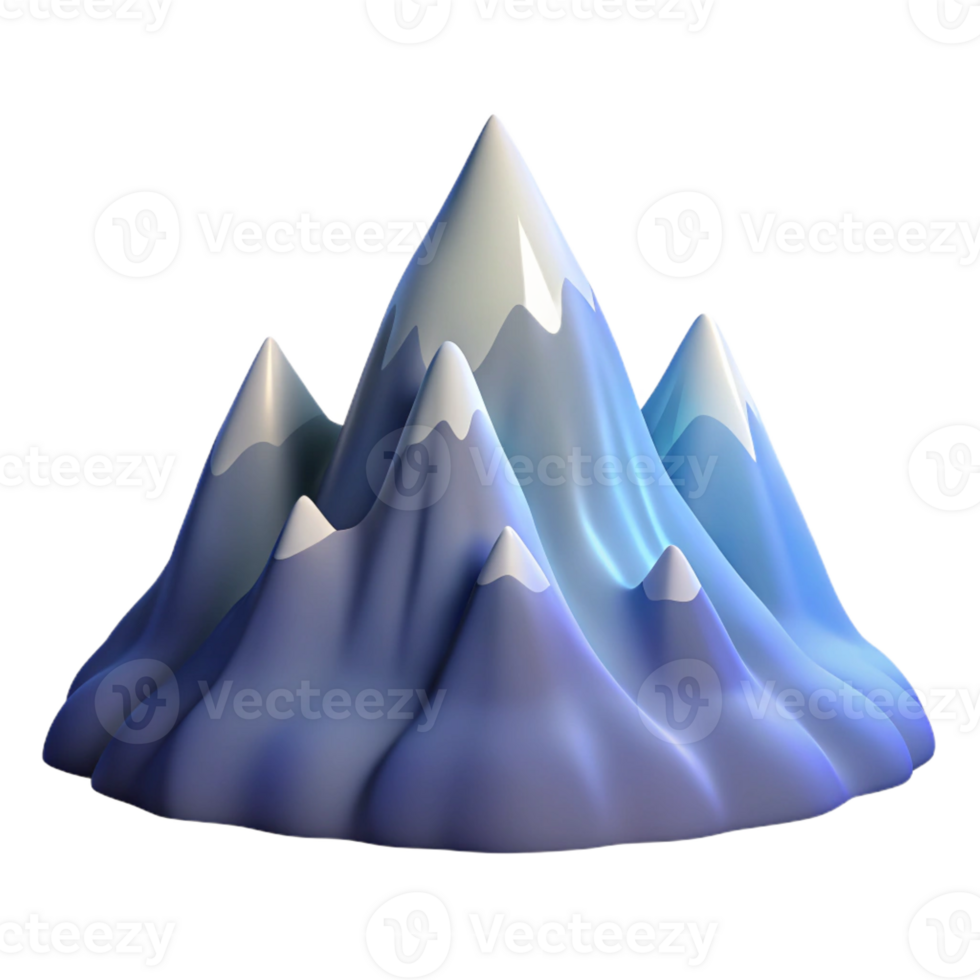 serene abstract A mountain, abstract and majestic high quality png