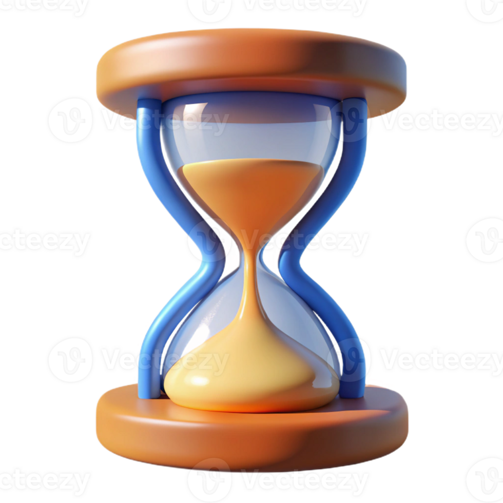 impressive minimalist A hourglass, time passing, abstract representation genuine png