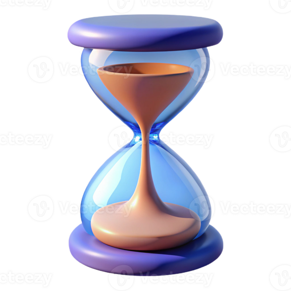 dramatic creative A hourglass, time passing, abstract representation detailed png