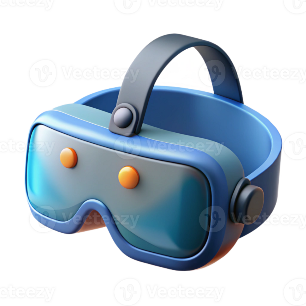 vibrant classic Virtual reality headset with integrated sensors premium png