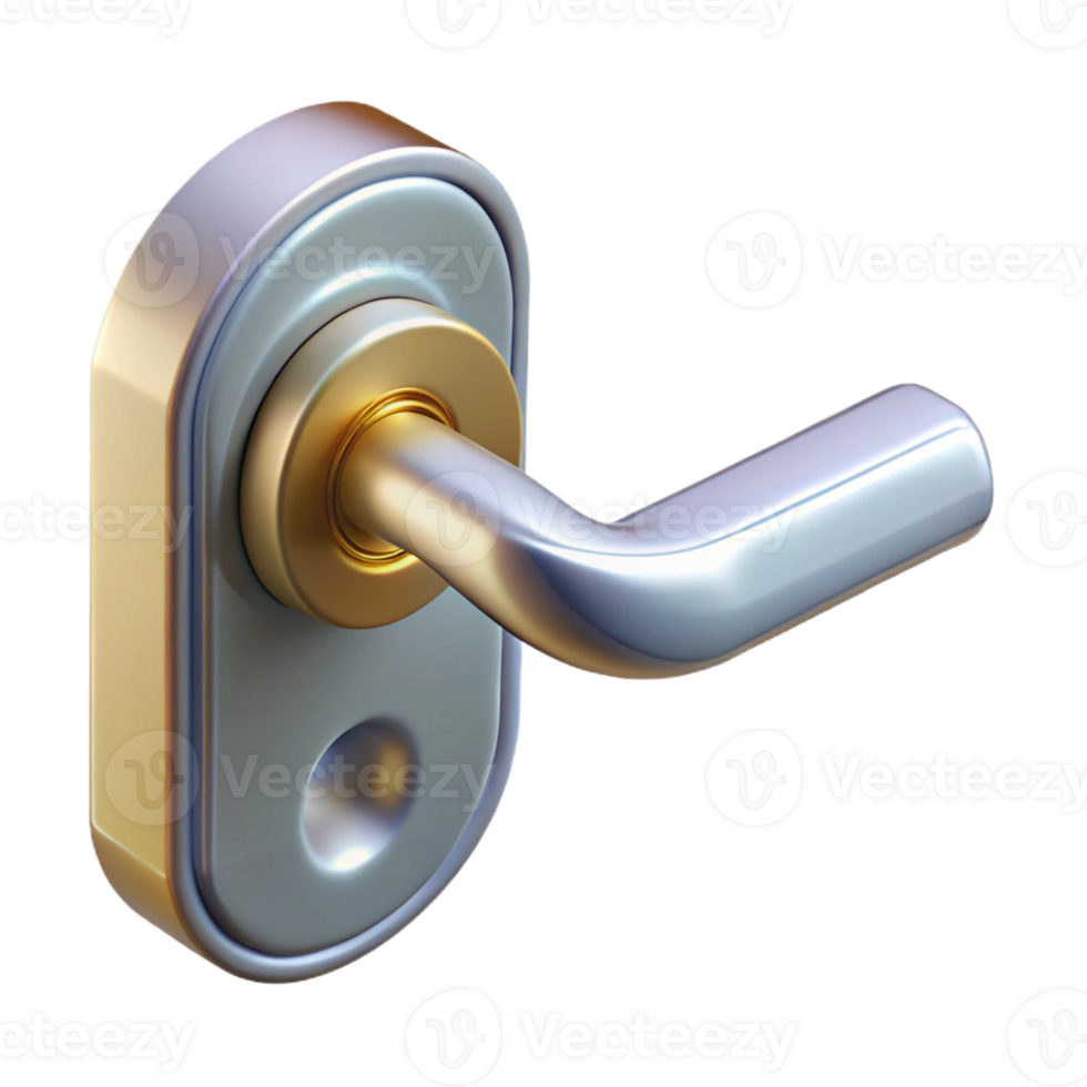 magnificent abstract Door handle, lever style, modern authentic png