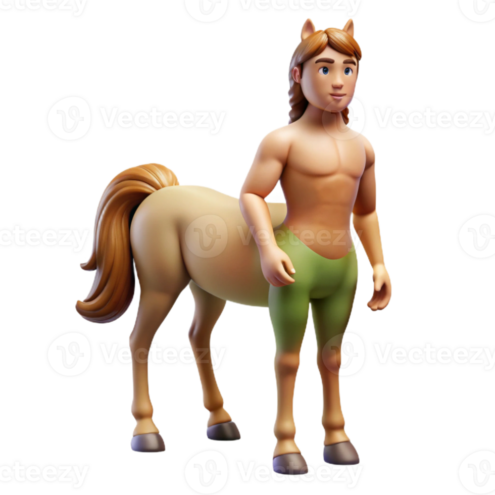 beautiful vintage Centaur, half-man, half-horse original png