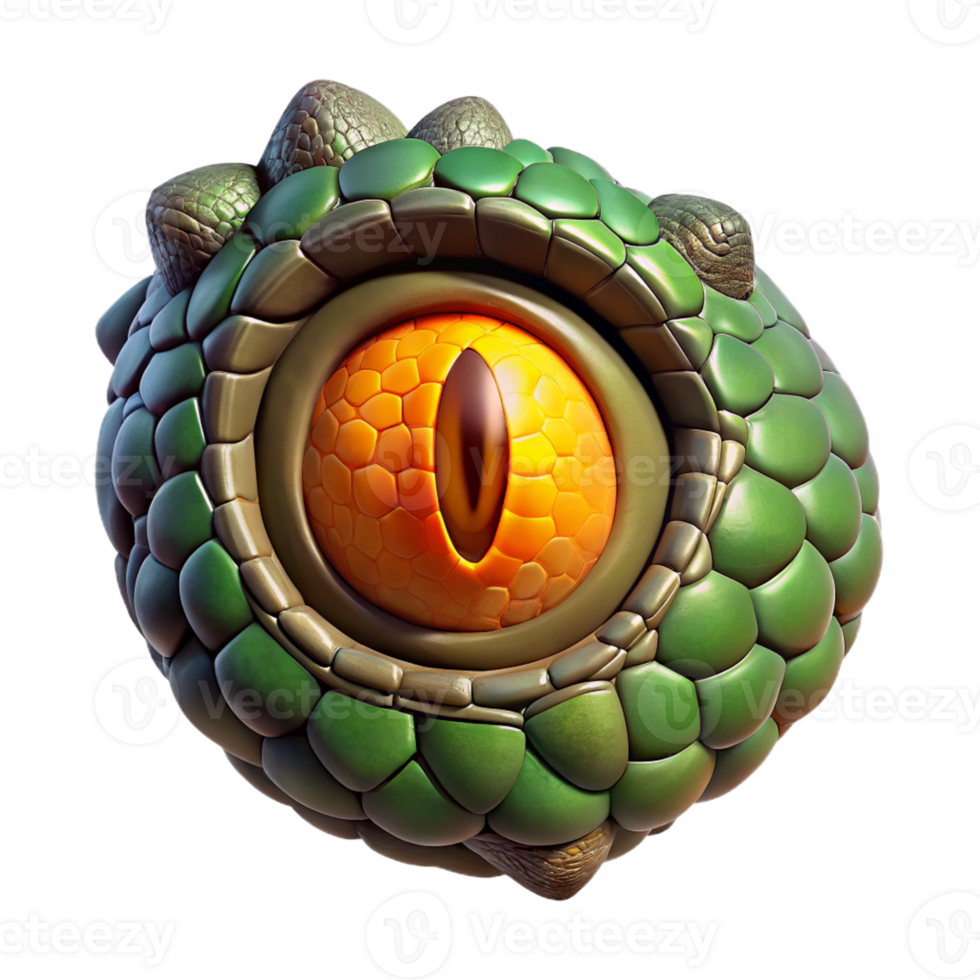 serene creative A powerful dragon's eye, reptilian and intense detailed png