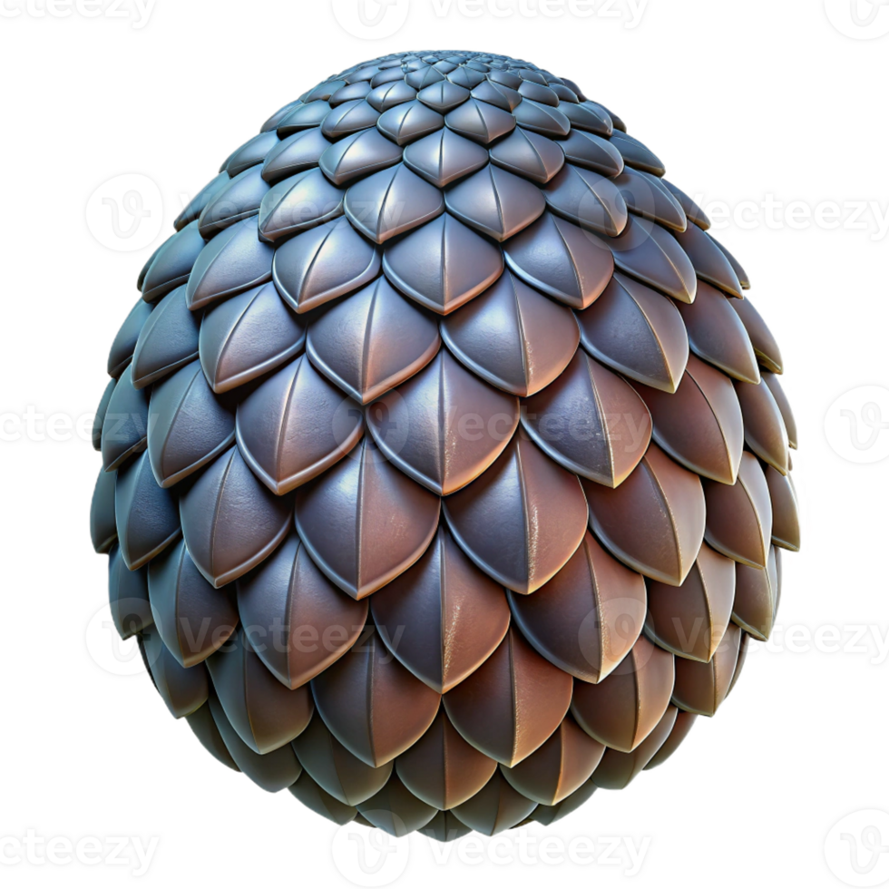 vibrant rustic A single, detailed scale from a dragon's hide premium png