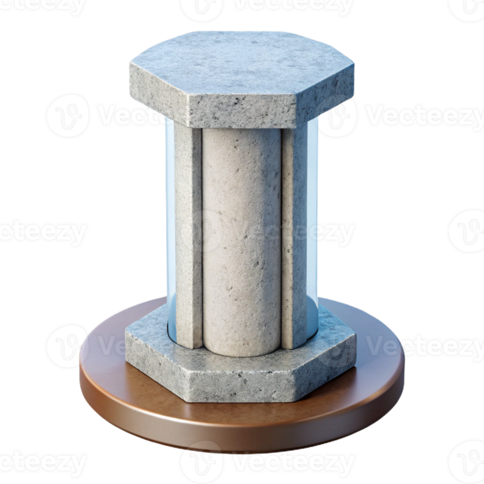 wonderful rustic Concrete pillar cross-section genuine png