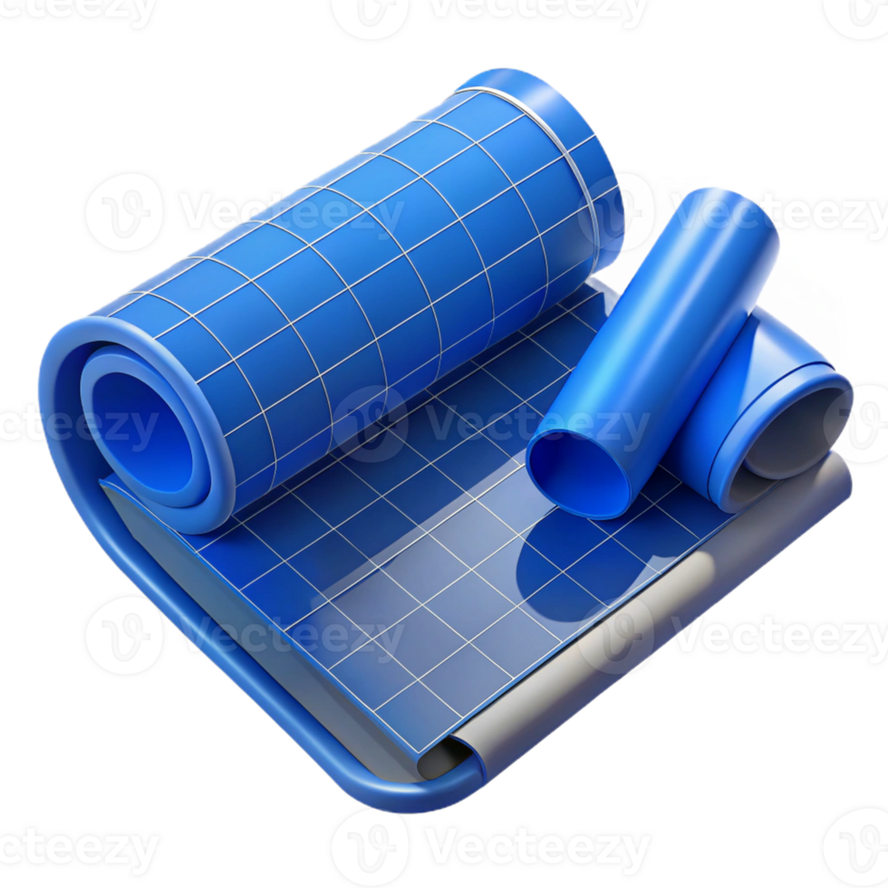wonderful creative Architect's blueprint roll premium png