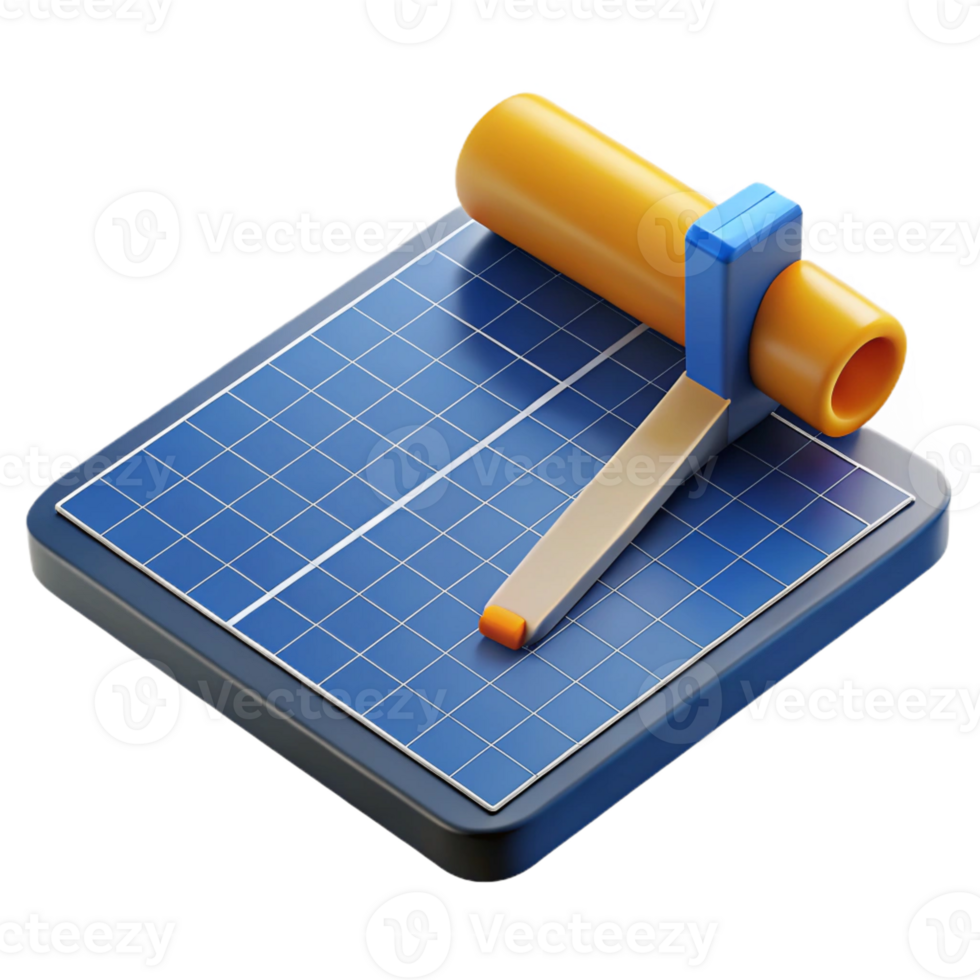 wonderful artistic Cutting mat detailed png