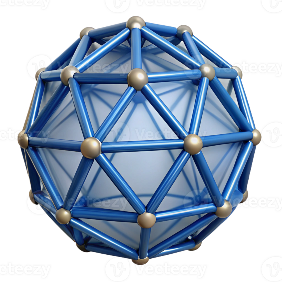 vibrant creative Geodesic dome connector original png