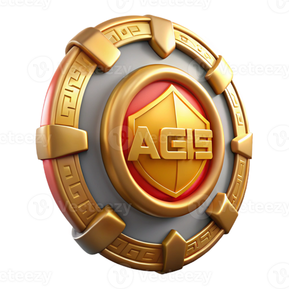 serene modern Aegis, shield of Zeus and Athena genuine png