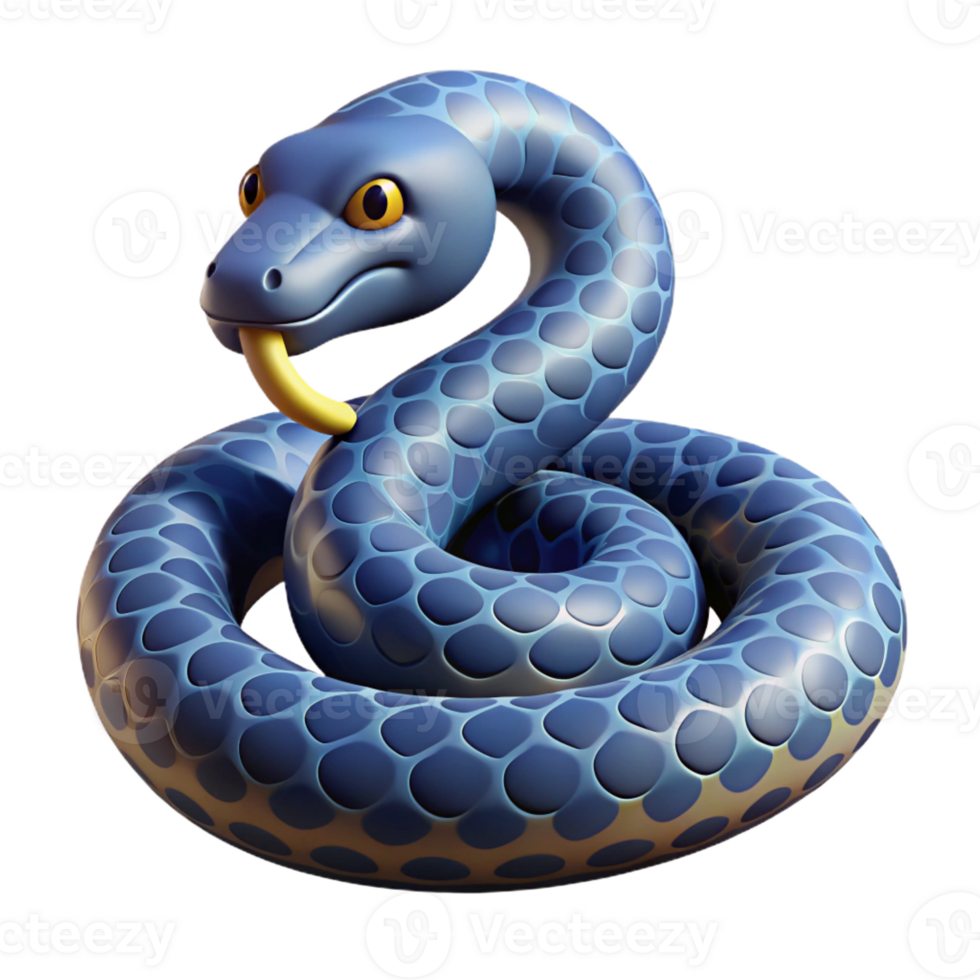 beautiful abstract Snake with scales, original png