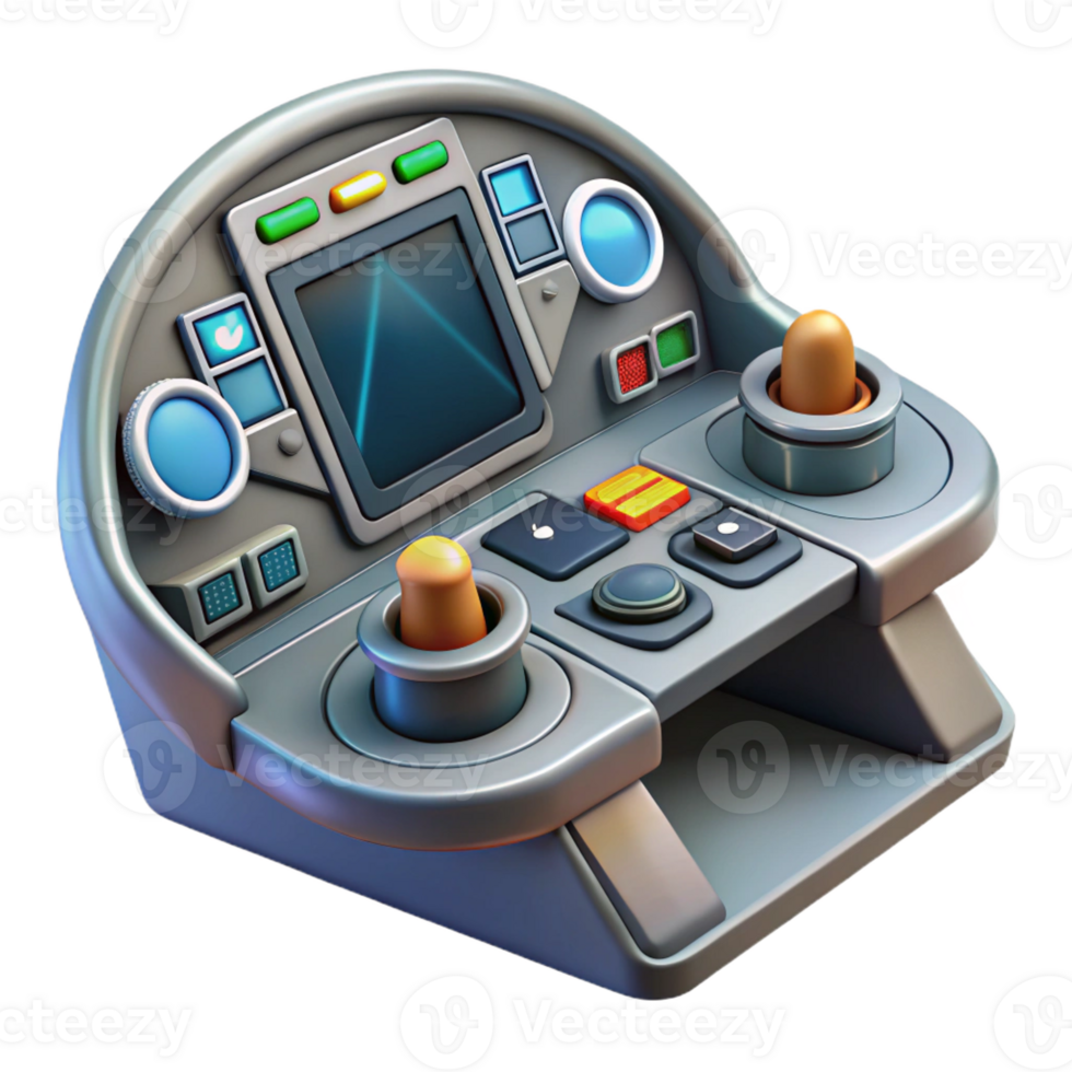 magnificent minimalist Detailed spaceship cockpit control panel, genuine png