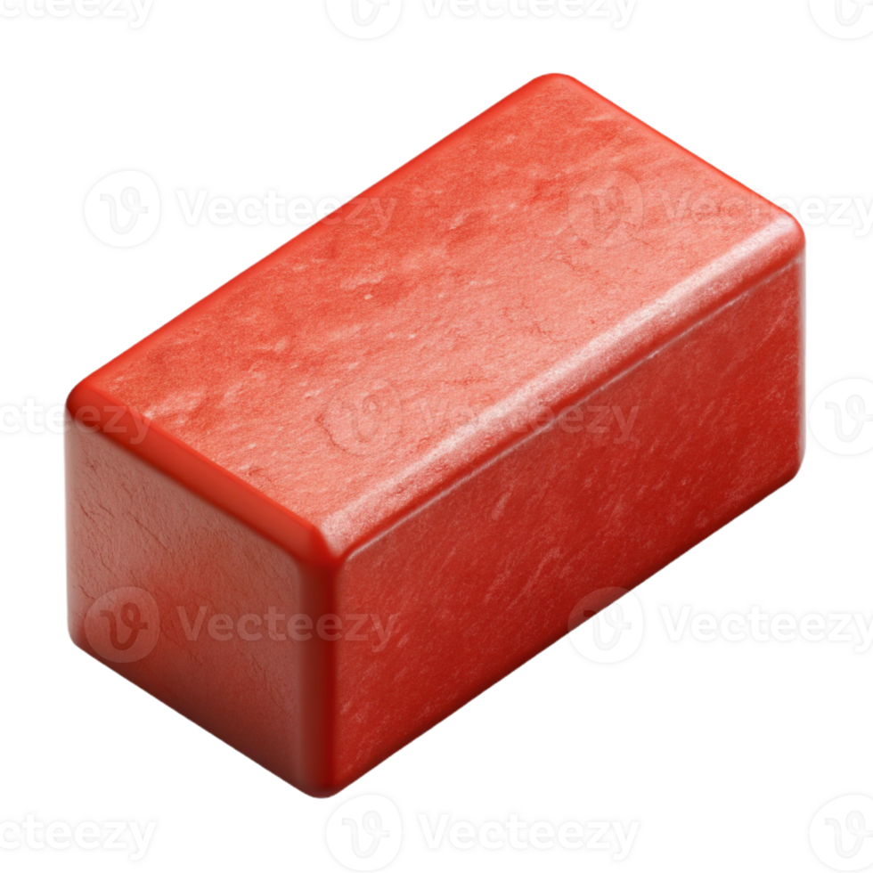 stunning artistic Single red brick, weathered texture, high quality png