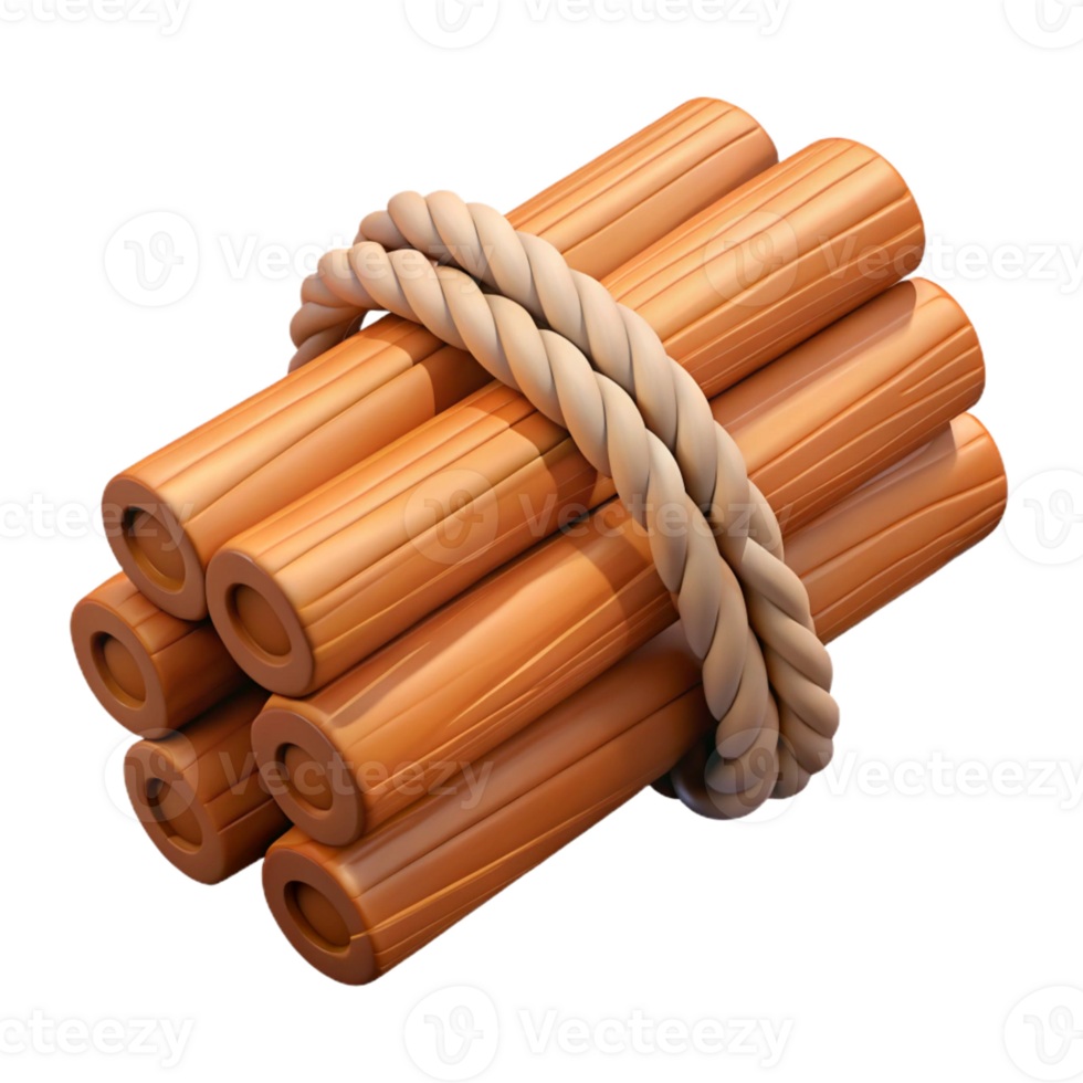 stunning contemporary Bundle of wooden beams, tied with rope, exclusive png