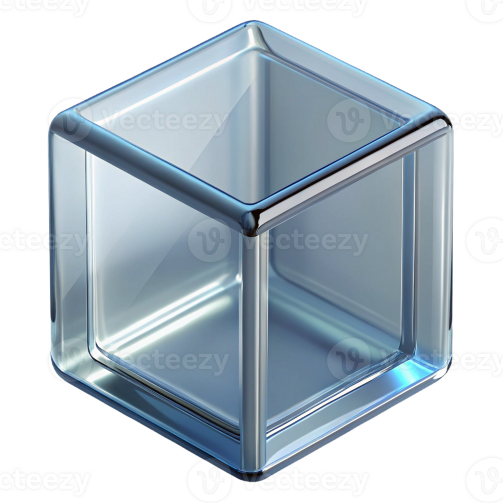 elegant traditional Glass block, clear, square, high quality png