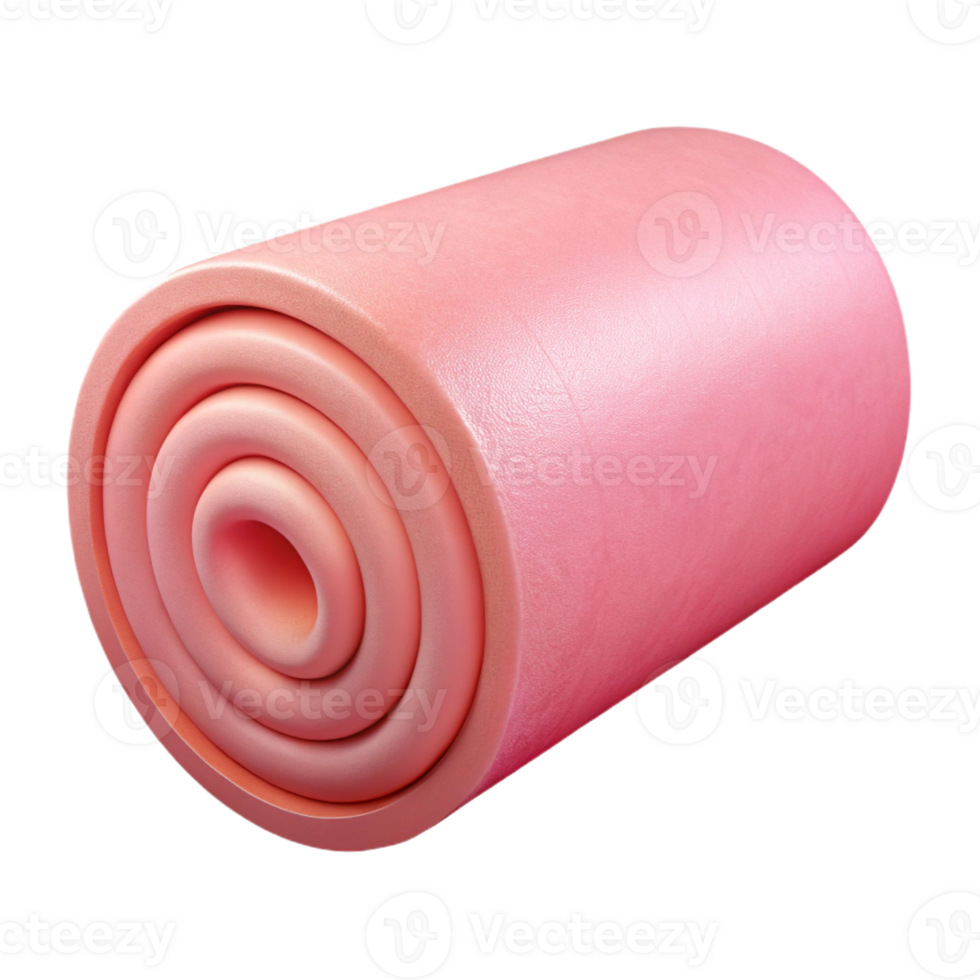 wonderful creative Roll of insulation, fiberglass, pink, high quality png