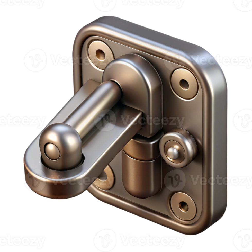 serene classic Window latch, metal, antique, 4K png