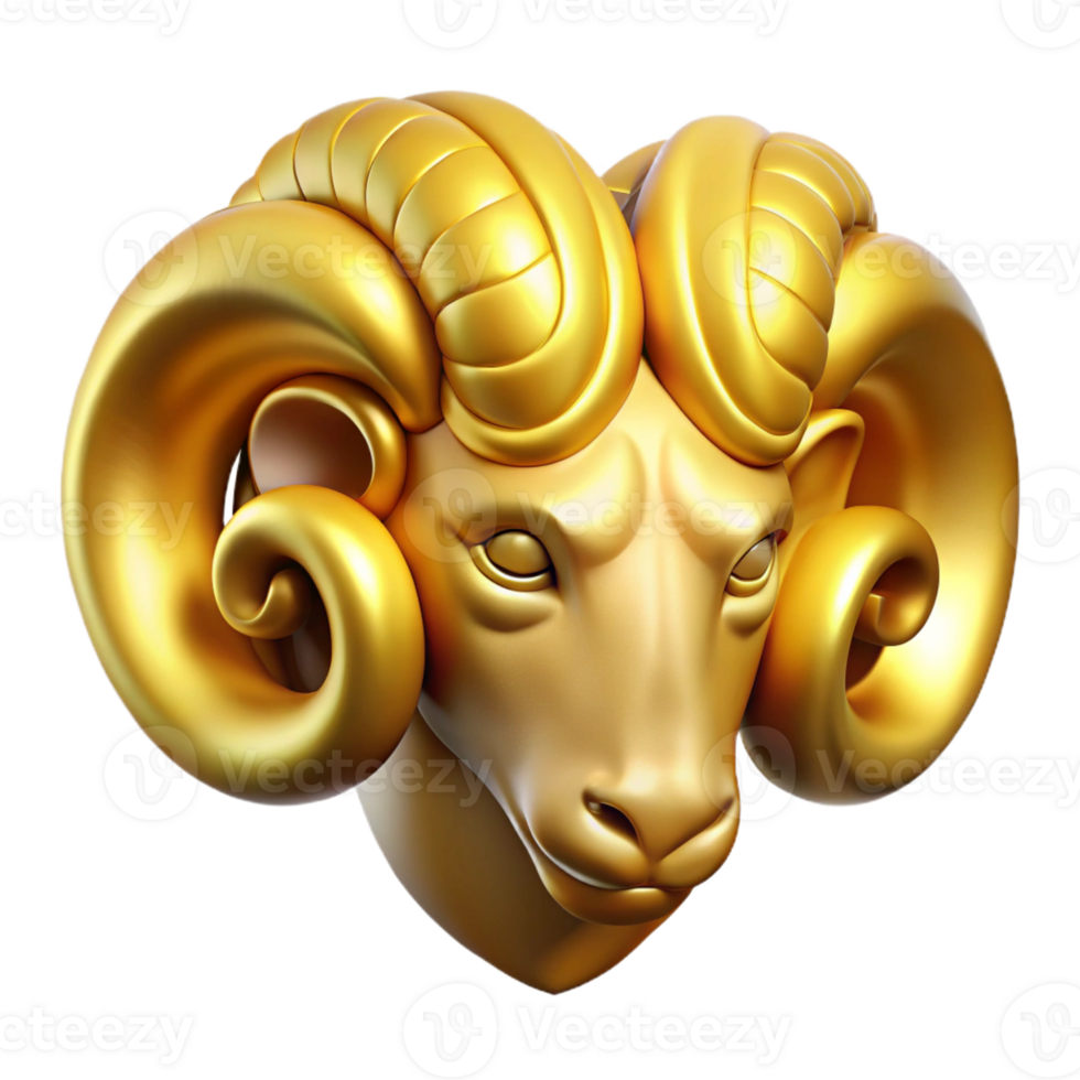 serene modern Golden Fleece, ram's fleece, mythical artifact, high quality png
