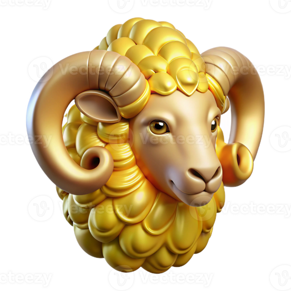 vibrant classic Golden Fleece, ram's fleece, mythical artifact, premium png
