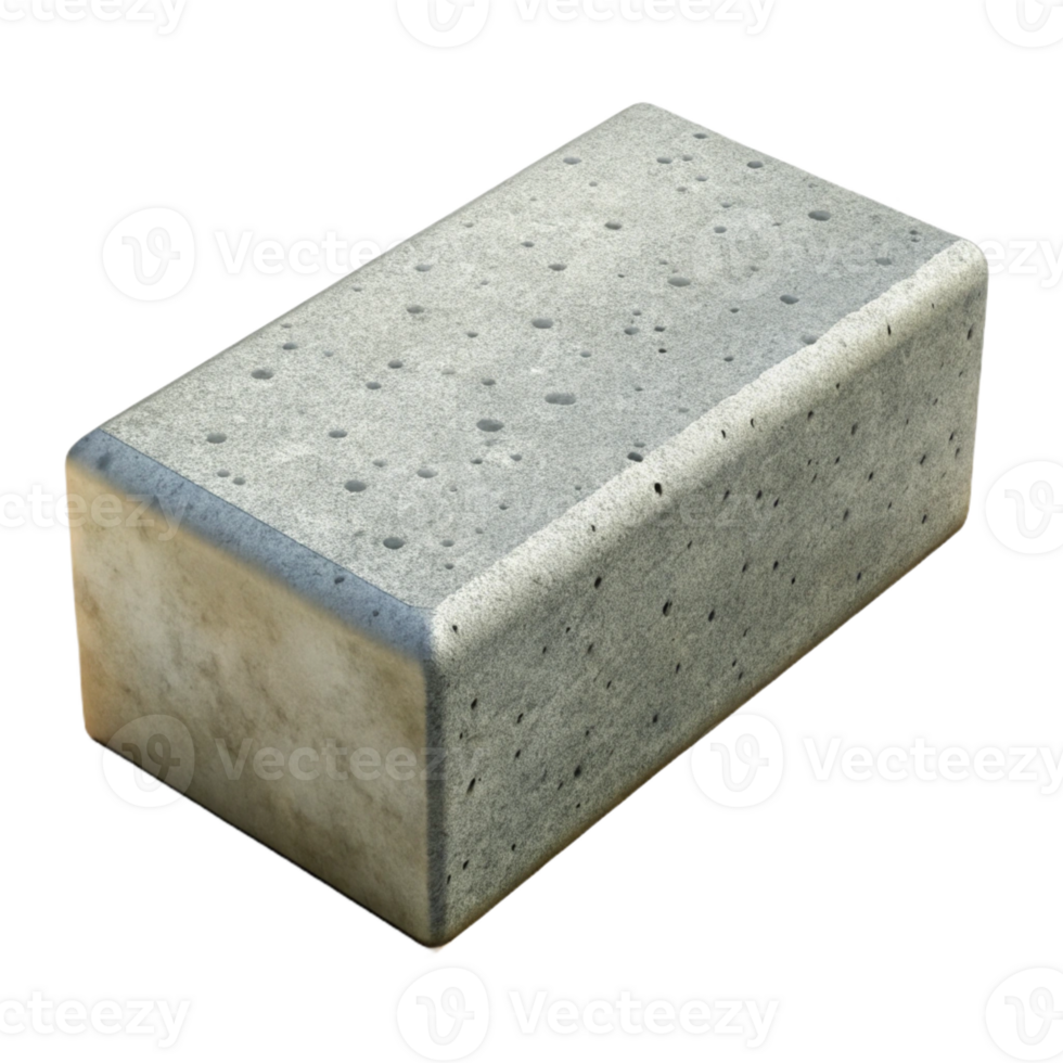 wonderful artistic Concrete block, standard size, professional png